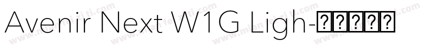 Avenir Next W1G Ligh字体转换